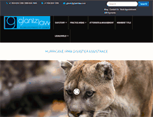 Tablet Screenshot of glantzlaw.com